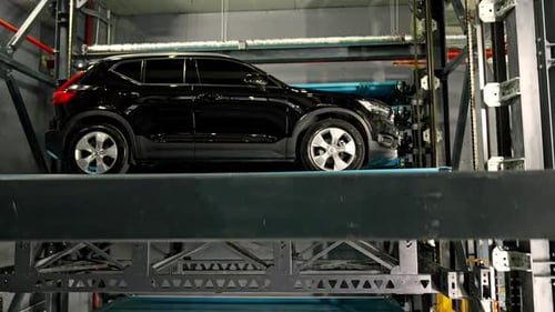 Automated car parking system demonstration