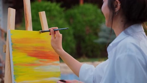 Colored Canvas Work