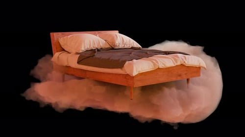 Day Floating Bed In Clouds Loop