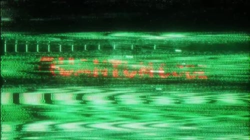 Glitch Digital Code Text Reveal Transition Opener