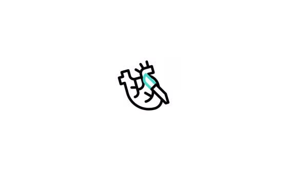 Heart Surgery Animated Icon With Alpha Channel, Elements Motion ...