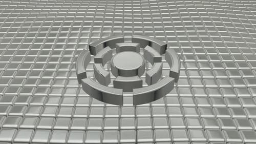 Luxuriöser Hintergrund mit schwebenden silbernen Würfeln, Form, Exklusiv, 3D-Rendering, Reflexion