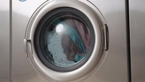 Clothes Washing in an Industrial Style Washing Machine