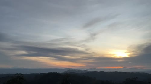 Scenic Mountain Range at Golden Hour