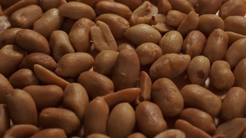 Roasted peanuts. Peanuts close up