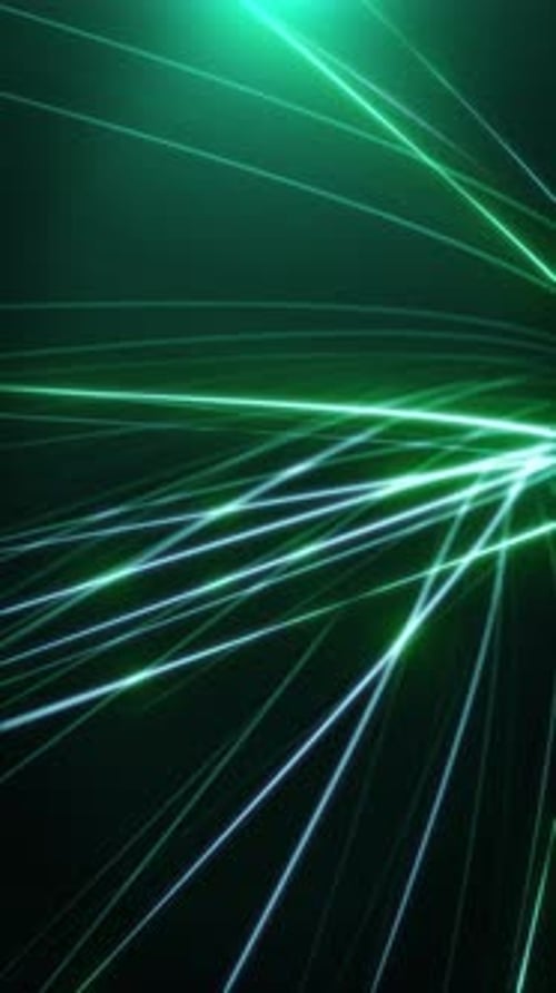 Grüne abstrakte Lichtstrom-Hintergrundschleife