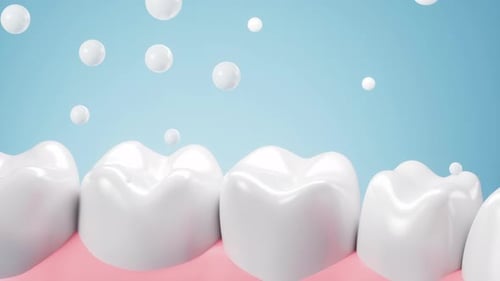 Healthy Teeth and Gums Animation with Protective Bubbles