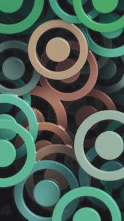 Vertical Video - Colorful Shiny Circles Abstract Background