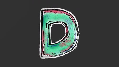 Grungy Sketch Letter Page Peel Animation