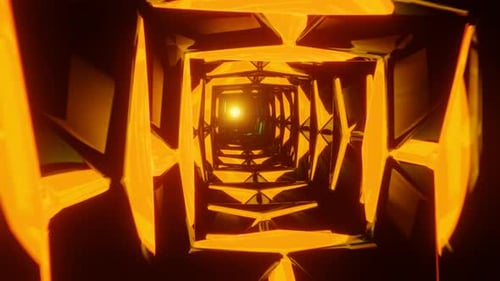 Vibrant Neon Pulses Create a Hypnotic Dance in a Multicolored VJ Loop