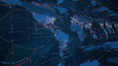Looped World Map
