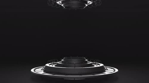 Schwarze Science-Fiction-Struktur