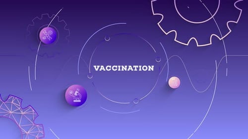Modern Animated Vaccination Icons for Medical Presentations
