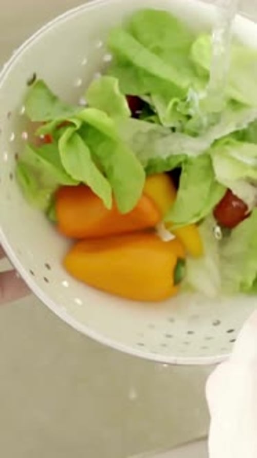 Vertical View Of Mixed Salad