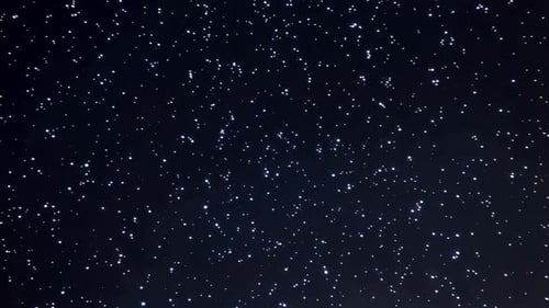 Twinkling starry night sky background loop with numerous glo