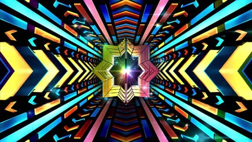 Golden Blue Arrow Star