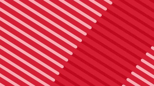Dynamic Red Geometric Stripes Animated Background Loop