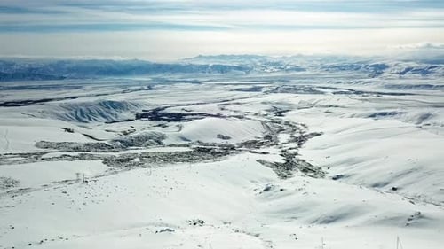 Snow capped mountains