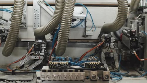 Automatic Edgebander Working at Factory