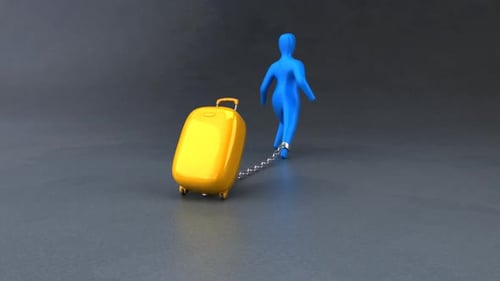 Symbole du fardeau : animation 3D
