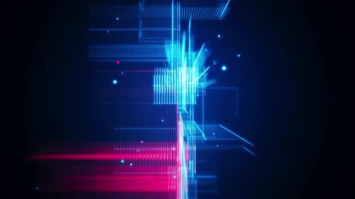 Abstract Digital Looped Background Plexus Polygon Technology Concept Backdrop 4k Resolution 60 Fps