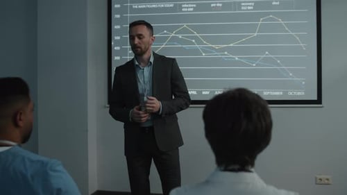 Man Giving Presentation on Medical Conference