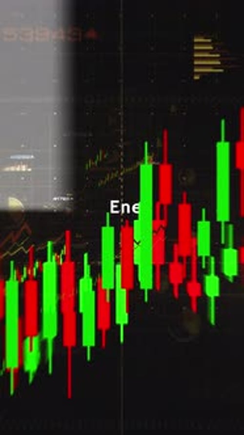 Petroleum oil production industry charts and graphs diagram vertical video