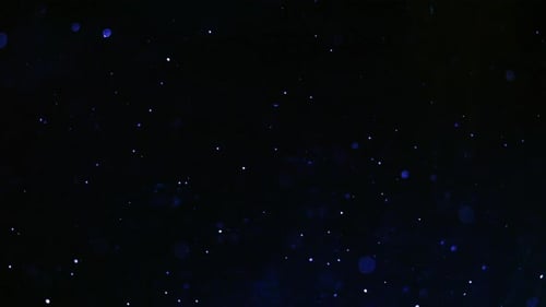 Subtle, Drifting White and Blue Spots on Black