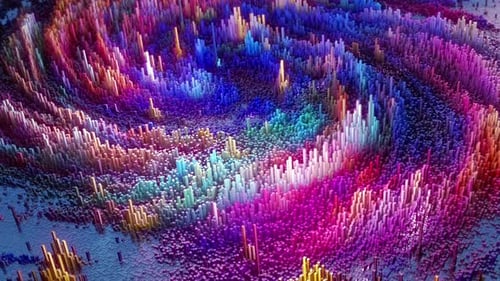 3D-Topografie-Landschaftsschleife
