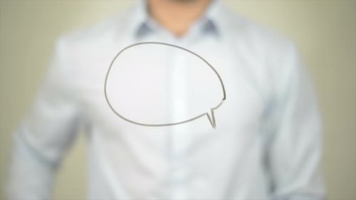 Drawing Speech Bubble Shape on Transparent Surface