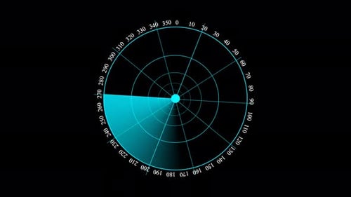 technology radar scanning Hud animation ,interface sonar radar screen 4k video circle template