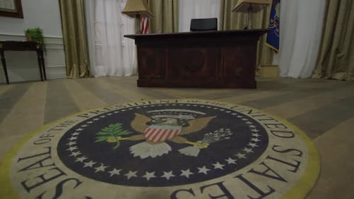 Oval Office President Seal and Desk HD