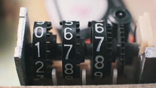 Mechanischer Zähler, detaillierte Zahlenrotation