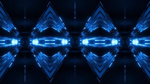 Futuristic Colorful Tunnel Loop