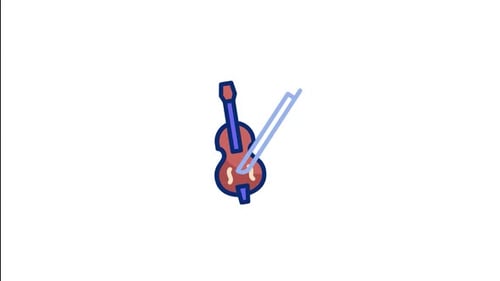 Animiertes Cello-Symbol