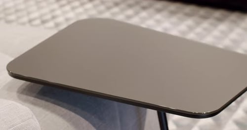 Close Up Modern Beige Fabric Sofa with Back Gray Color Modern Apartment