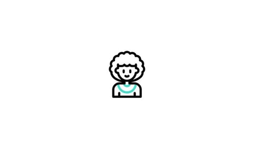 Animated Line Icons of Diverse People and Actions