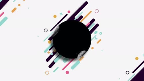 Dynamic Abstract Geometric Shapes Looping Background