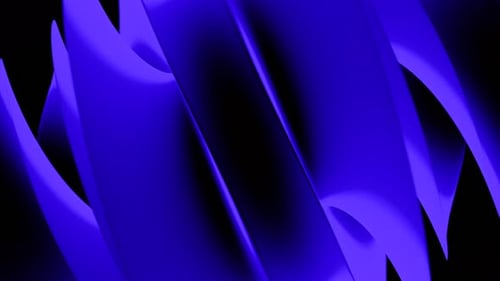 Spinning complex 3D figure on a black background. Design. Spinning on a black background