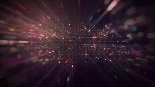 Futuristic Abstract Light Speed Warp Effect