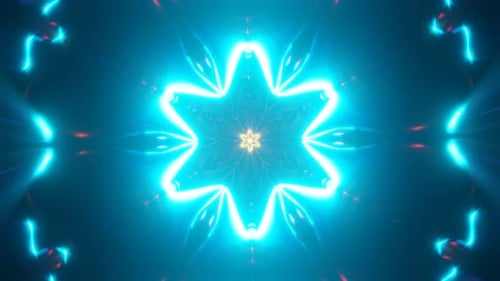 Des couleurs éclatantes dans une boucle VJ kaléidoscopique envoûtante