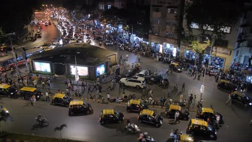 Evening Traffic in Mumbai India