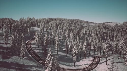 Splendid Alpine Scenery in Winter