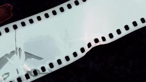 Distressed Grunge Film Texture Loop with Worn Analog Imperfections