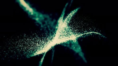 Abstract Particle Stream Flowing Background Animation