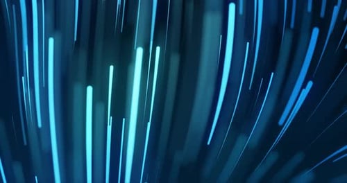 Abstract digital high tech visuals with high speed data transfer.