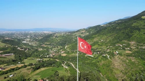 Türkische Flagge Natur