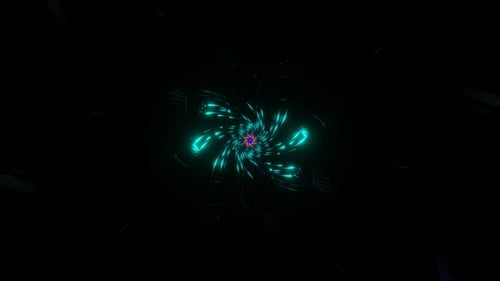 Vibrant VJ Loop Neon Beams Pulse in a Hypnotic Strobe Display