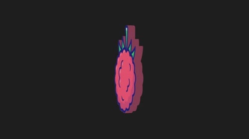 fruits motion graphic 3d render