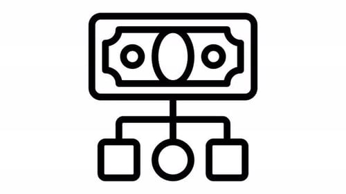 cost line icon animation